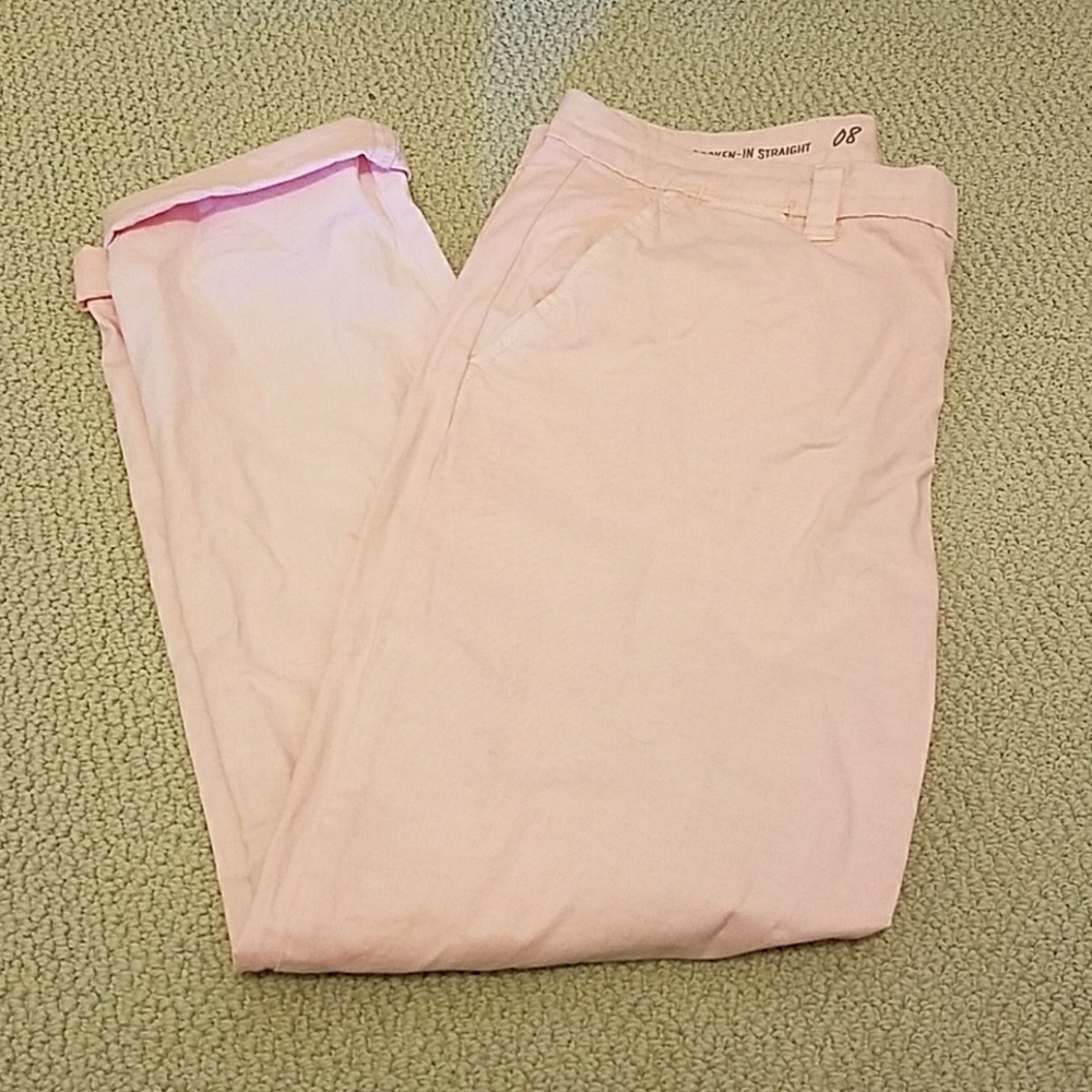 Pink, size 8 khaki pants from Gap